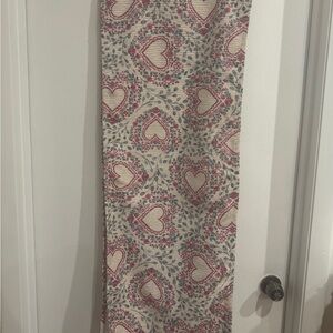 Cupcakes & Cashmere Heart Table Runner - Red and Teal for Valentines